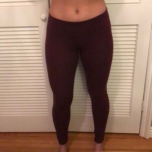 Wine colored leggings